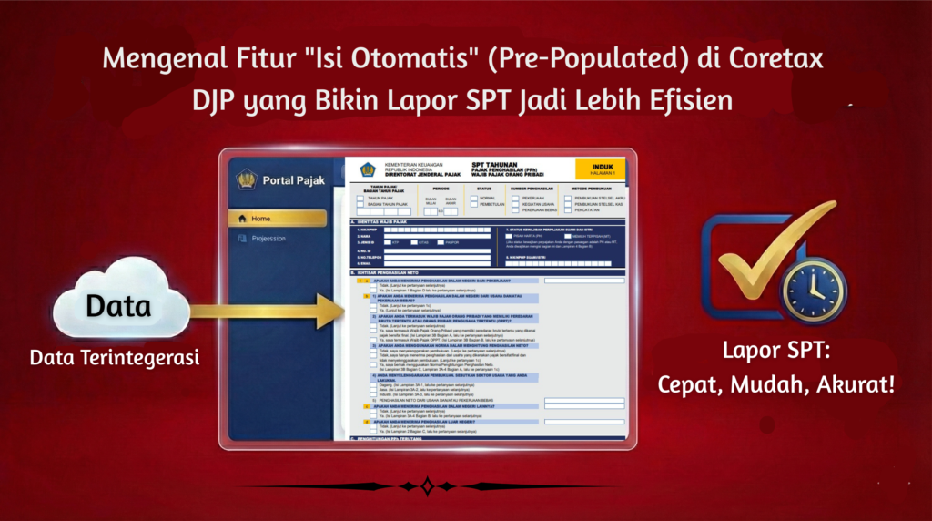 Tampilan fitur Pre-Populated Coretax DJP